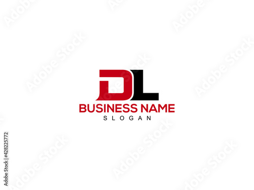 DL Letter Logo, dl logo icon vector for business photo