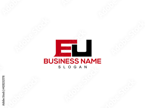 EU Letter Logo, eU logo icon vector