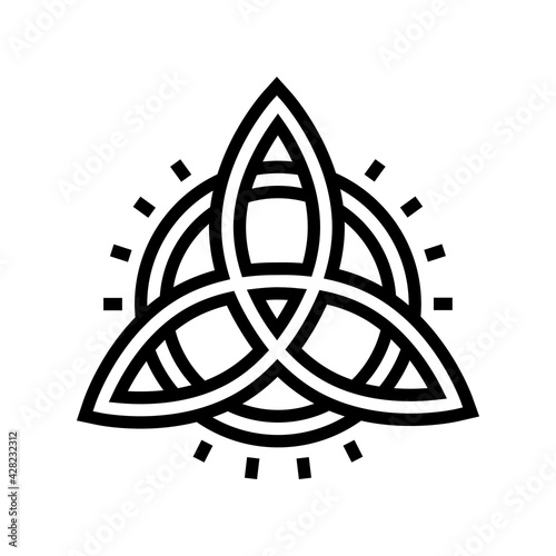 symbol astrological line icon vector. symbol astrological sign. isolated contour symbol black illustration