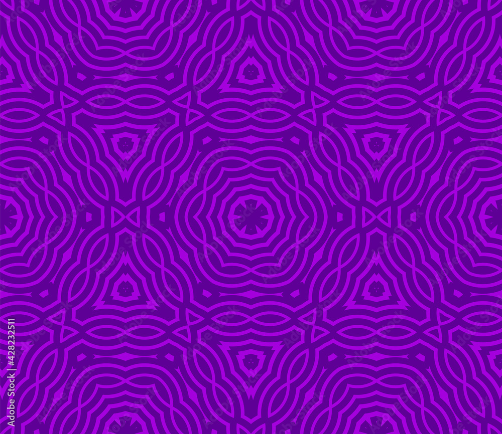Abstract fantasy striped thin line round geometric seamless pattern. Creative mosaic, tile background. Abstract fantasy striped thin line round geometric seamless pattern. Creative mosaic, tile background.