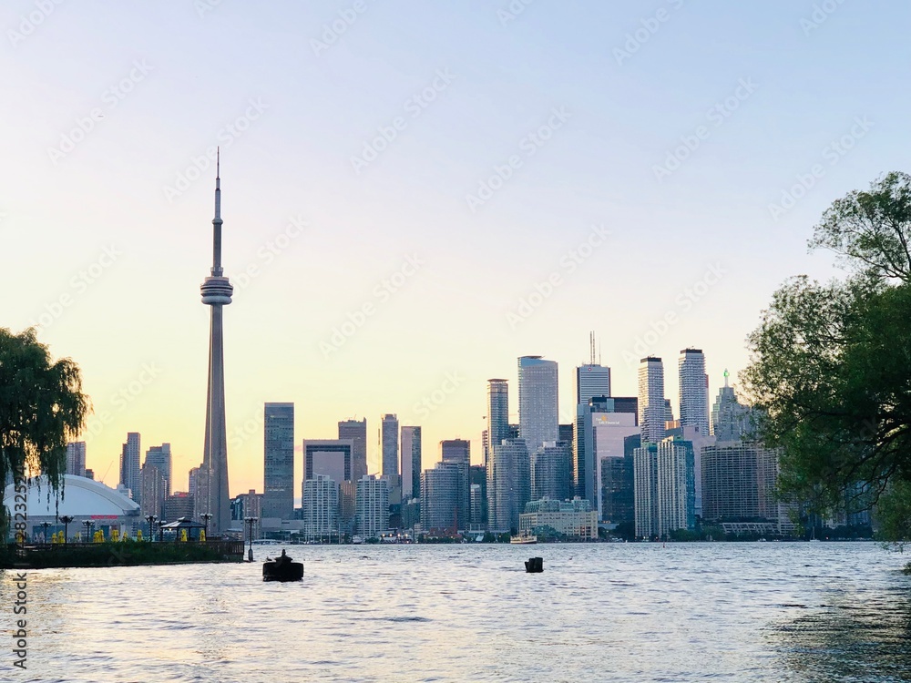Obraz premium city skyline at night