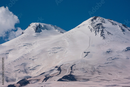 Mount Elbrus in summer. Russia, Kabardino-Balkaria