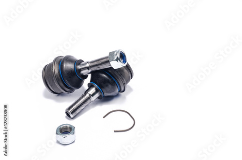 Auto parts, chassis parts, ball joint on white background
