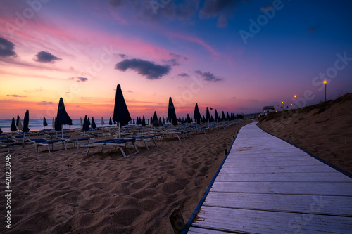 Badesi beach at sunset, Sardinia (Sardegna), Italy
