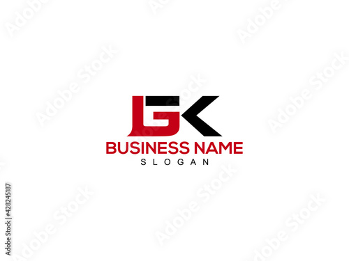 GK Letter Logo, gk logo icon vector for business
