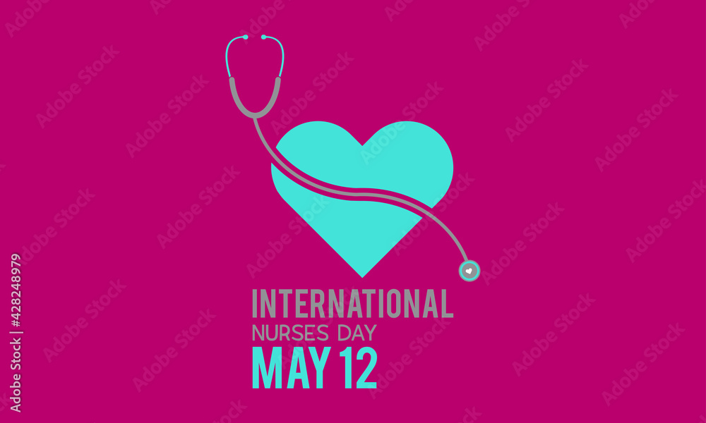International Nurses Day Celebrated On May 6 in Every Year Around The World. Banner, Poster International Awareness Campaign Template.