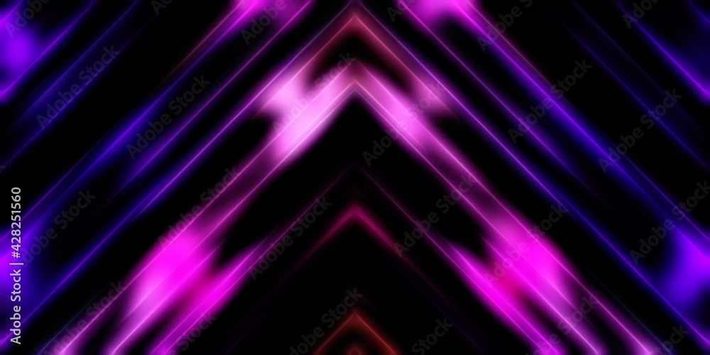 Abstract shining geometric lights background. Fractal symmetric graphic illustration. Intersecting glowing and shimmering bars. Abstract shining geometric lights background. Fractal symmetric graphic illustration. Intersecting glowing and shimmering bars.