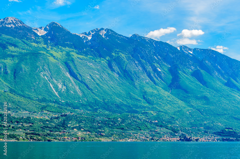 Beautiful peaceful lake Garda, Italy.