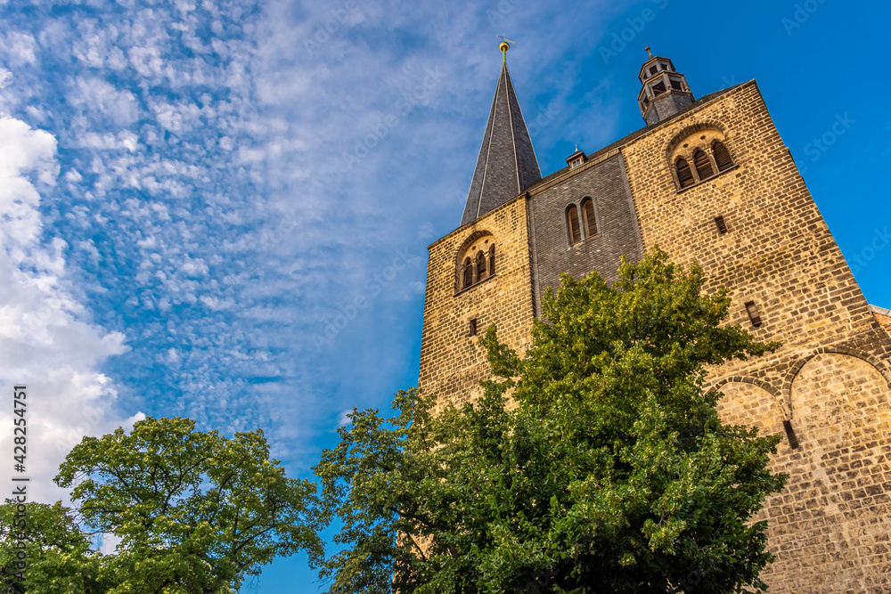 View of the Quedlinburg Church,  Germany