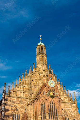 Beautiful old church in the market square of  Nuremberg, Germany © Stefano Zaccaria