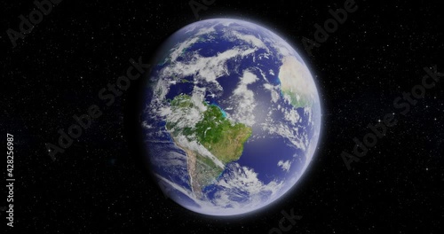 Earth in space (Blue Marble) created with resources from NASA