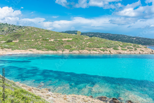 Fototapeta Naklejka Na Ścianę i Meble -  Beautiful turquoise water of a bay in Asinara Island, Sardinia