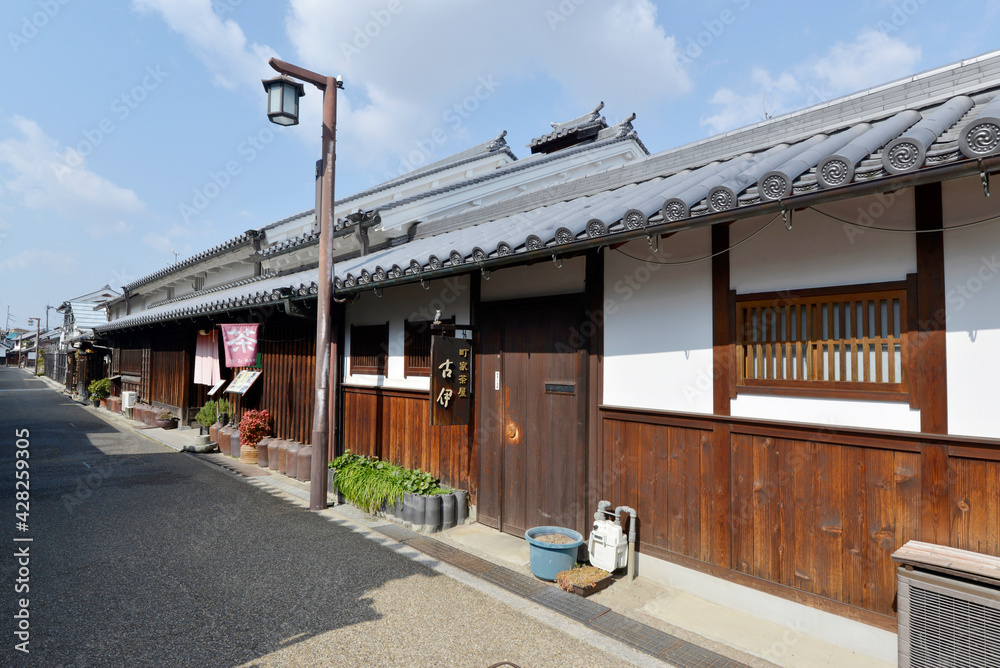 Naklejka premium 今井町の町並み 奈良県橿原市