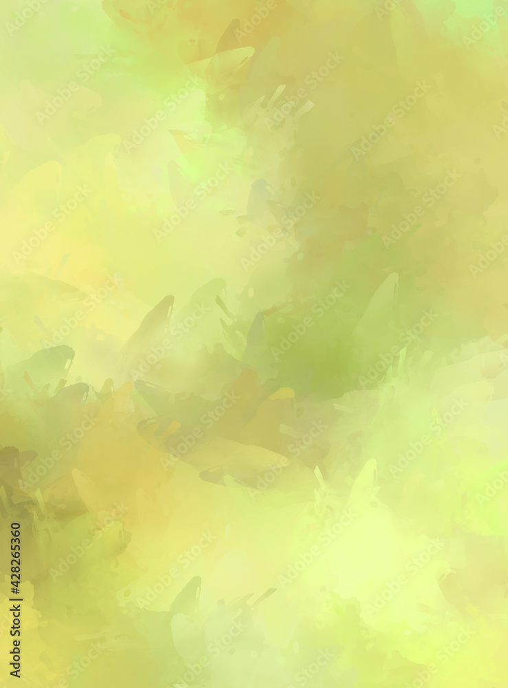 Fototapeta premium 2D illustration of colorful brush strokes. Decorative texture painting. Vibrant paint pattern backdrop.