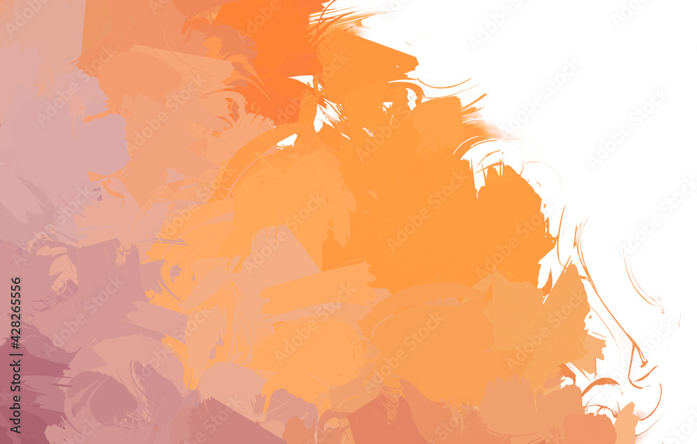 Obraz premium Wall art. Unique and creative illustration. Brush stroked painting. Abstract background of colorful brush strokes. Brushed vibrant wallpaper. Painted artistic creation.