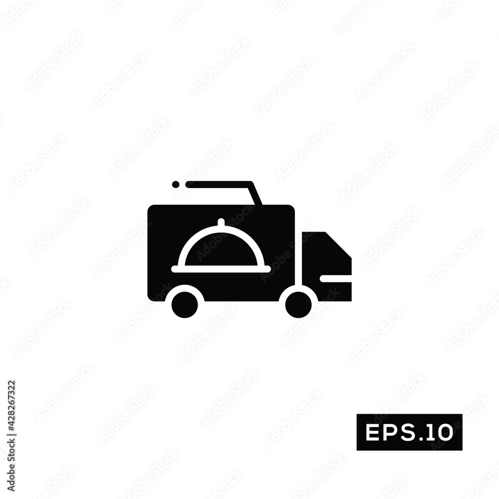 Food delivery icon. Online food delivery icon Vector Illustration Template For Web and Mobile