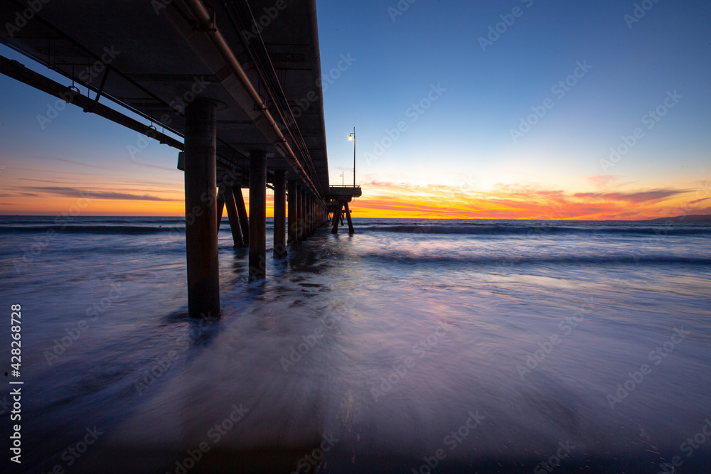 Sunset on the pier