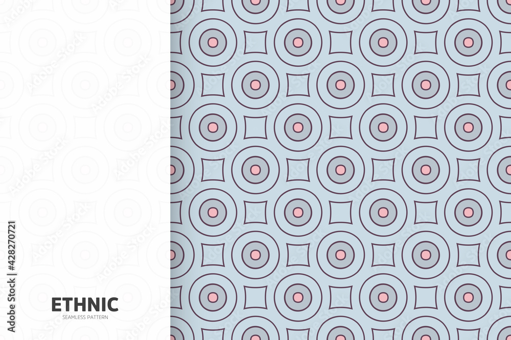 Fototapeta premium Seamless tribal texture geometric design