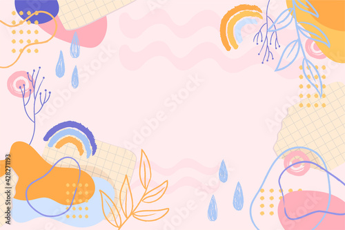Smile while it's raining _ Beautiful Abstract Background