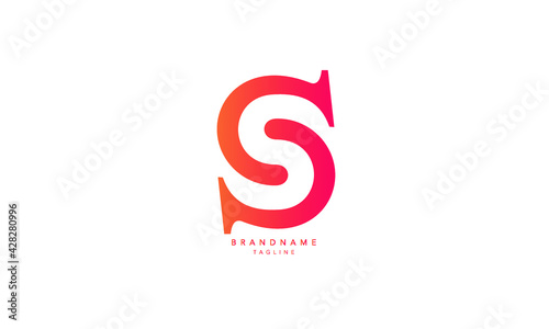 Alphabet letters Initials Monogram logo SC, CS, S and C