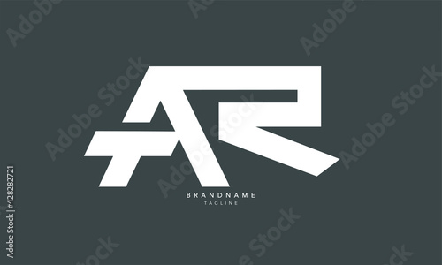 Alphabet letters Initials Monogram logo TAR, ATR