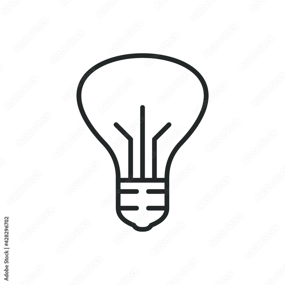 simple light bulb icon for lighting simple light bulb icon for lighting