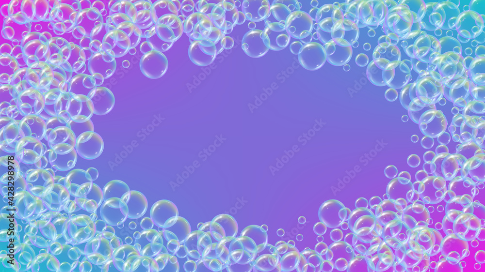 custom made wallpaper toronto digitalFizz background with shampoo foam and soap bubbles.