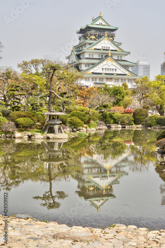 大阪城の日本庭園