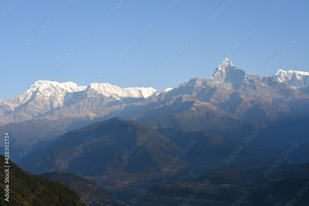 Mountains fishtail, Annapurna Himalaya range