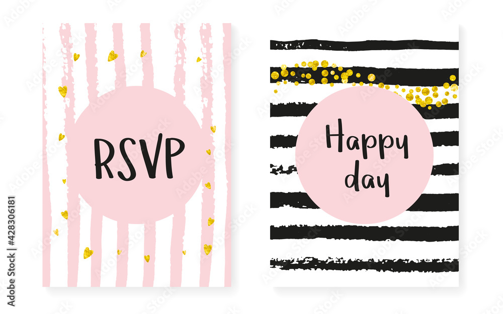 Fototapeta premium Gold Dust Border. Golden Holiday Design. White