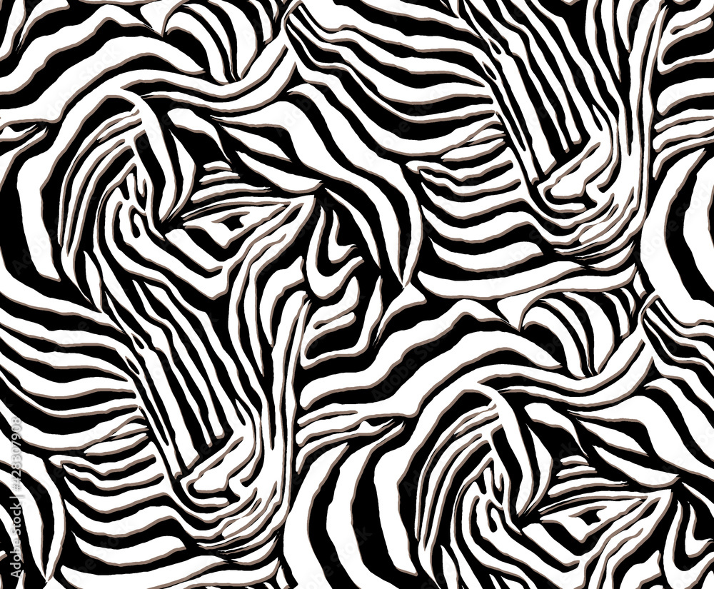 Seamless zebra pattern, animal print. Seamless zebra pattern, animal print.