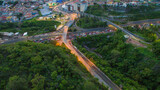 Aerial photography of the city Tegucigalpa Honduras