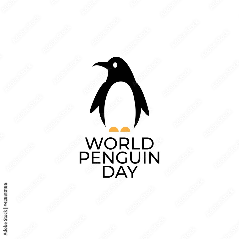 WORLD PENGUIN DAY. April 25. Vector Illustration Stock Vector Adobe Stock