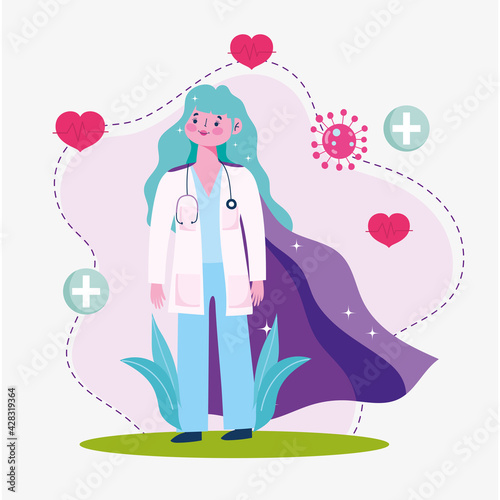 woman doctor superhero