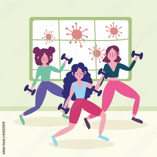 girls exercises home