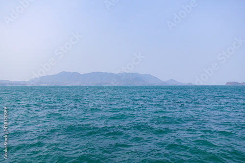 Wallpaper Mural Ocean view from Setoda Sunset beach at Ikuchi island in Onomichi-city, Hiroshima, Japan Torontodigital.ca