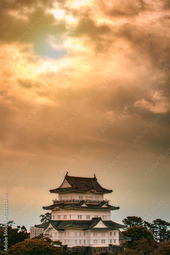 Odawara Castle was located in the center of the Odawara City, Japan Odawara Castle was located in the center of the Odawara City, Japan