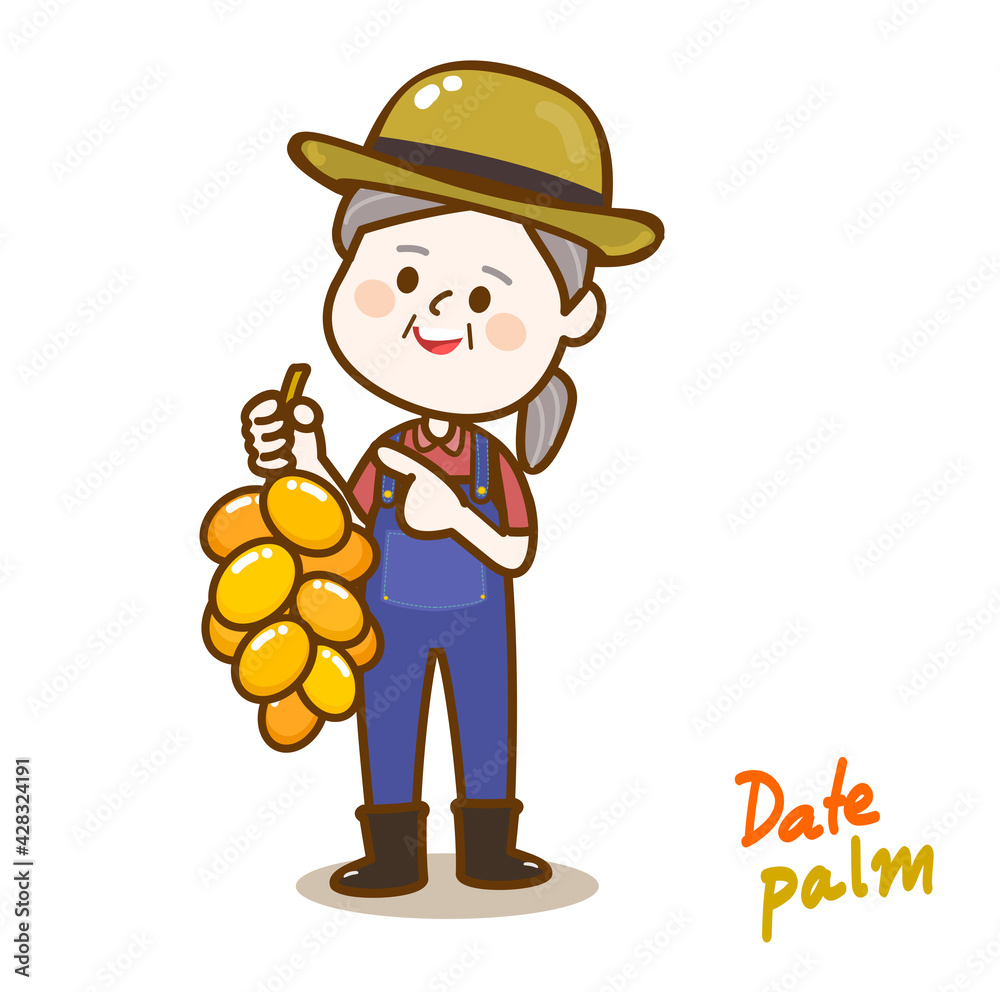Farmer and Date Palm 
