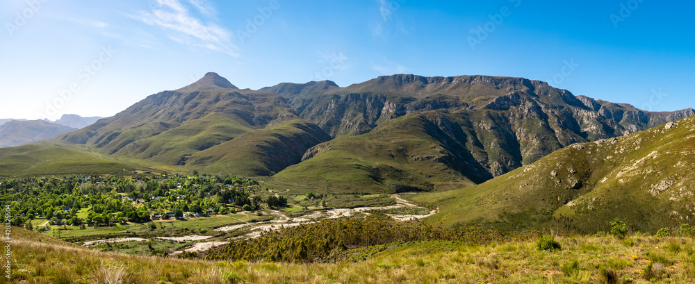 Fototapeta premium Riviersonderend Mountains in background. Greyton. Western Cape. South Africa