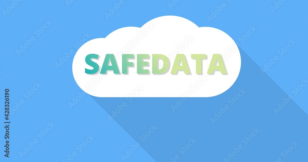 The Illustration cloud technology. Coud computing and services. The Illustration cloud technology. Coud computing and services.