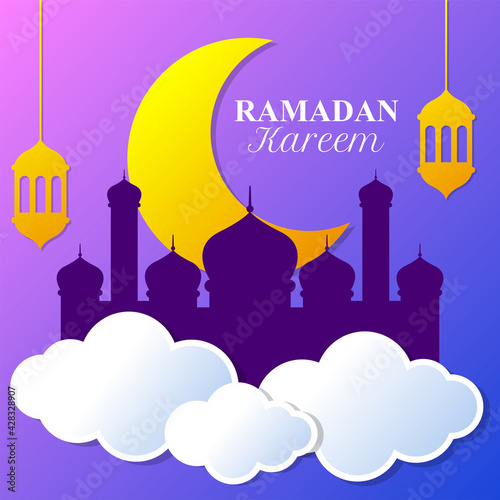 Islamic Holy Month of Ramadan poster design