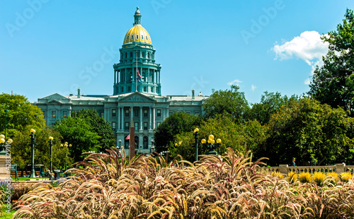 The Denver Capitol Building on a sunny autumn day. photo