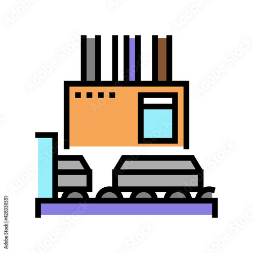 processing aluminium production color icon vector. processing aluminium production sign. isolated symbol illustration