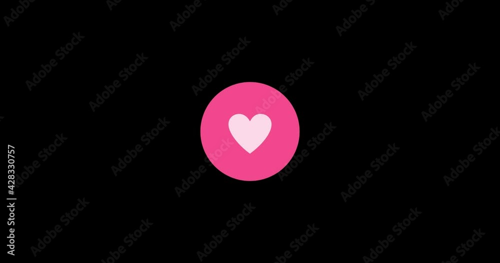 4k Hearts icons popping. Happy Valentine's Day. Live style animated heart on black background. social media. 4k Hearts icons popping. Happy Valentine's Day. Live style animated heart on black background. social media.