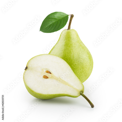 Pear with half