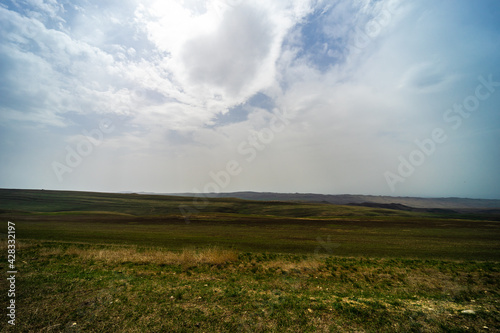 Spring landscape in Kakheti photo