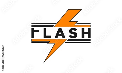 Flash elegant vector logo
