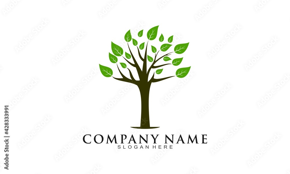 Nature tree vector logo