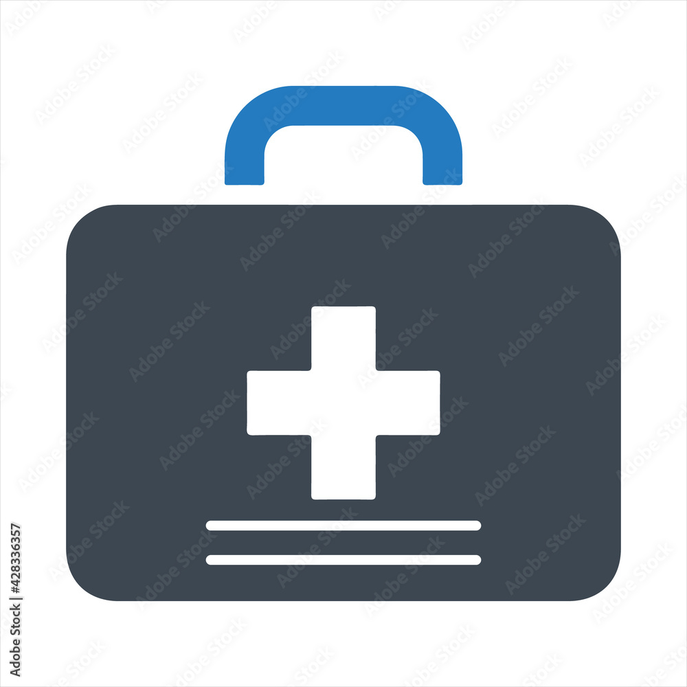 First aid kit icon, vector & glyph First aid kit icon, vector & glyph