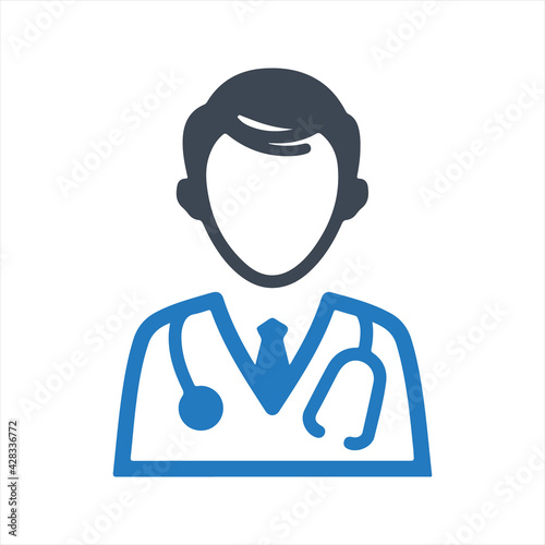 Medical doctor icon, vector & glyph